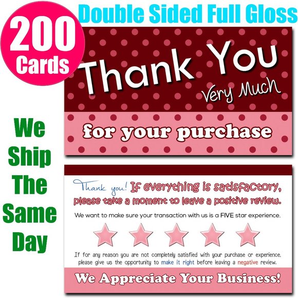 Poshmark Thank You Cards - Picture 1 of 7